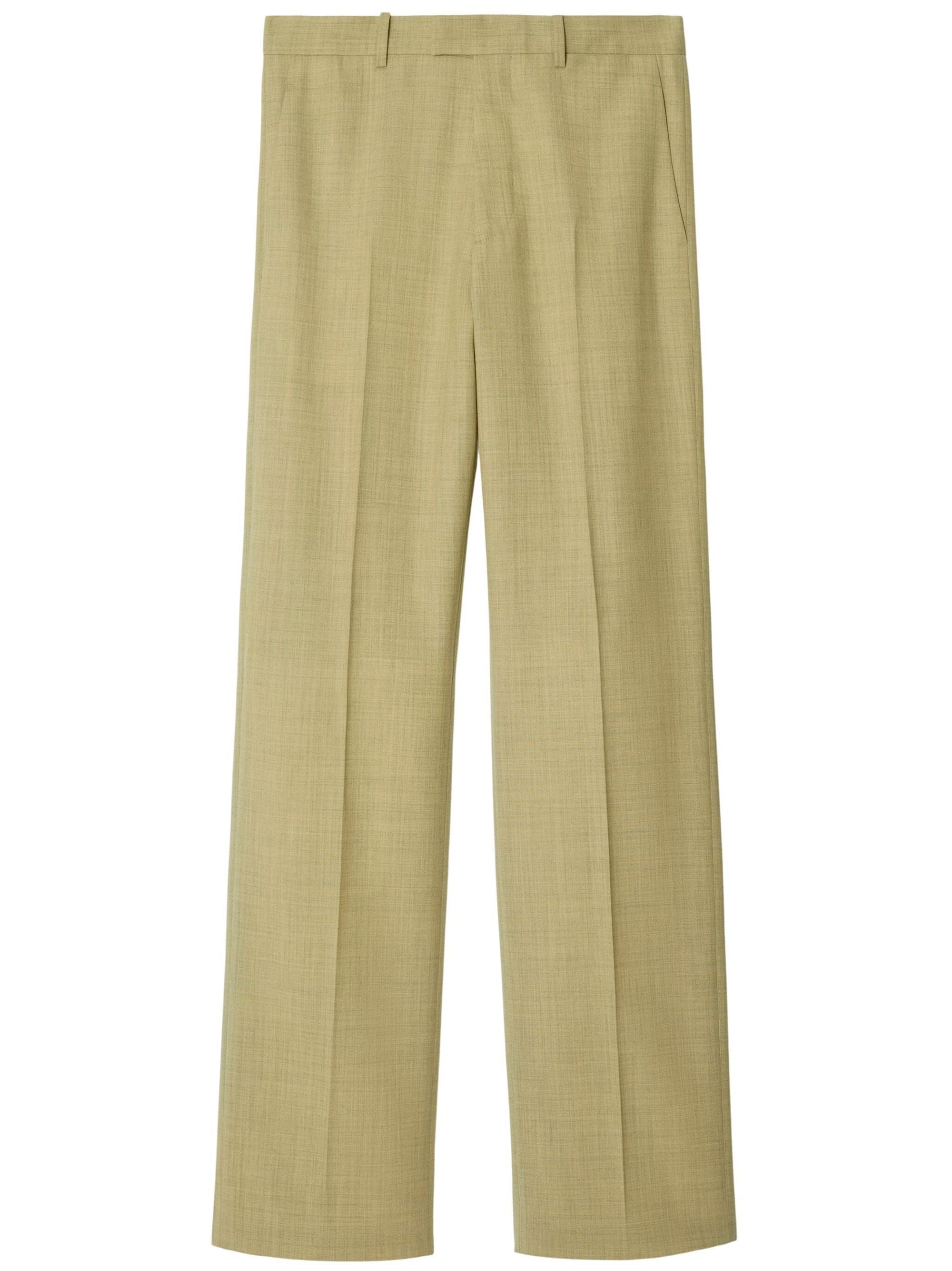 Оригінальна Straight-Leg Tailored Wool Trousers Burberry – боковий вид
