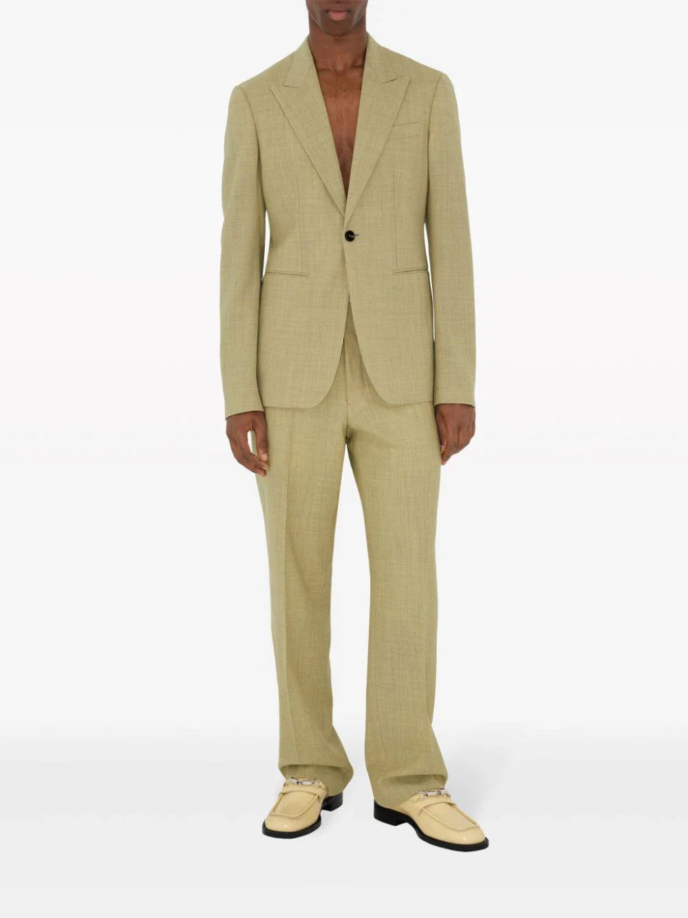 Оригінальна Straight-Leg Tailored Wool Trousers Burberry – вид ззаду