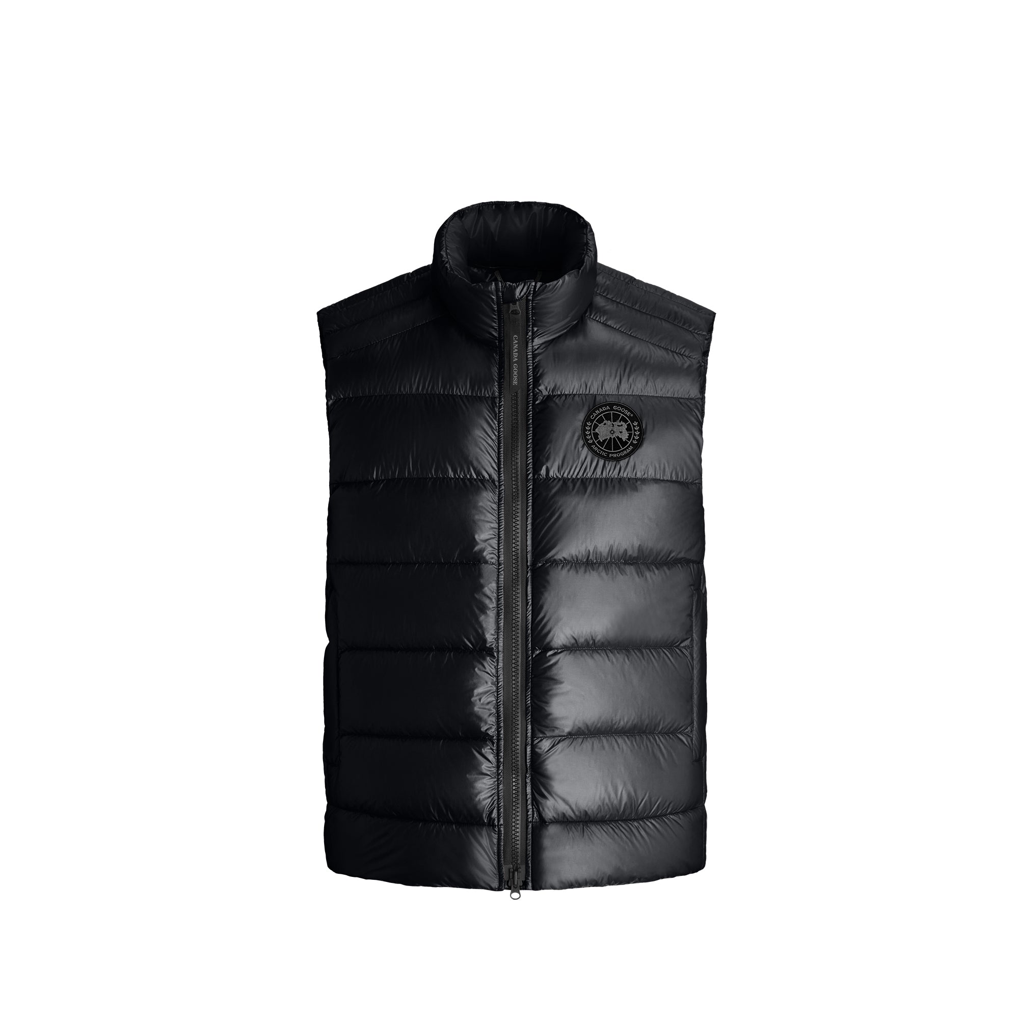 Mens Crofton Vest Black Canada goose – Гарантія оригінальності – боковий вид
