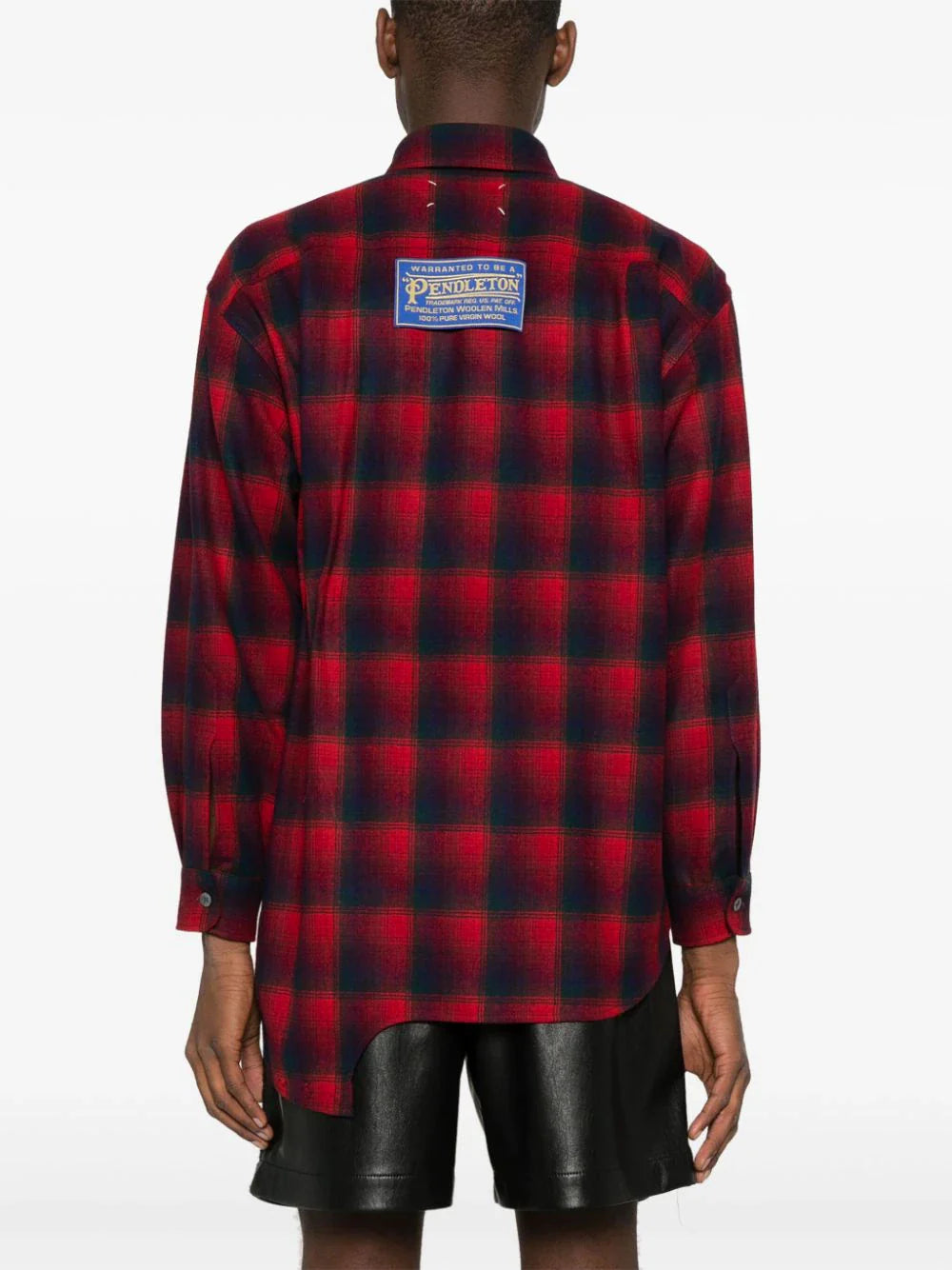 X Pendleton Checked Wool Playsuit Shirt Maison margiela – Гарантія оригінальності – збільшений вид
