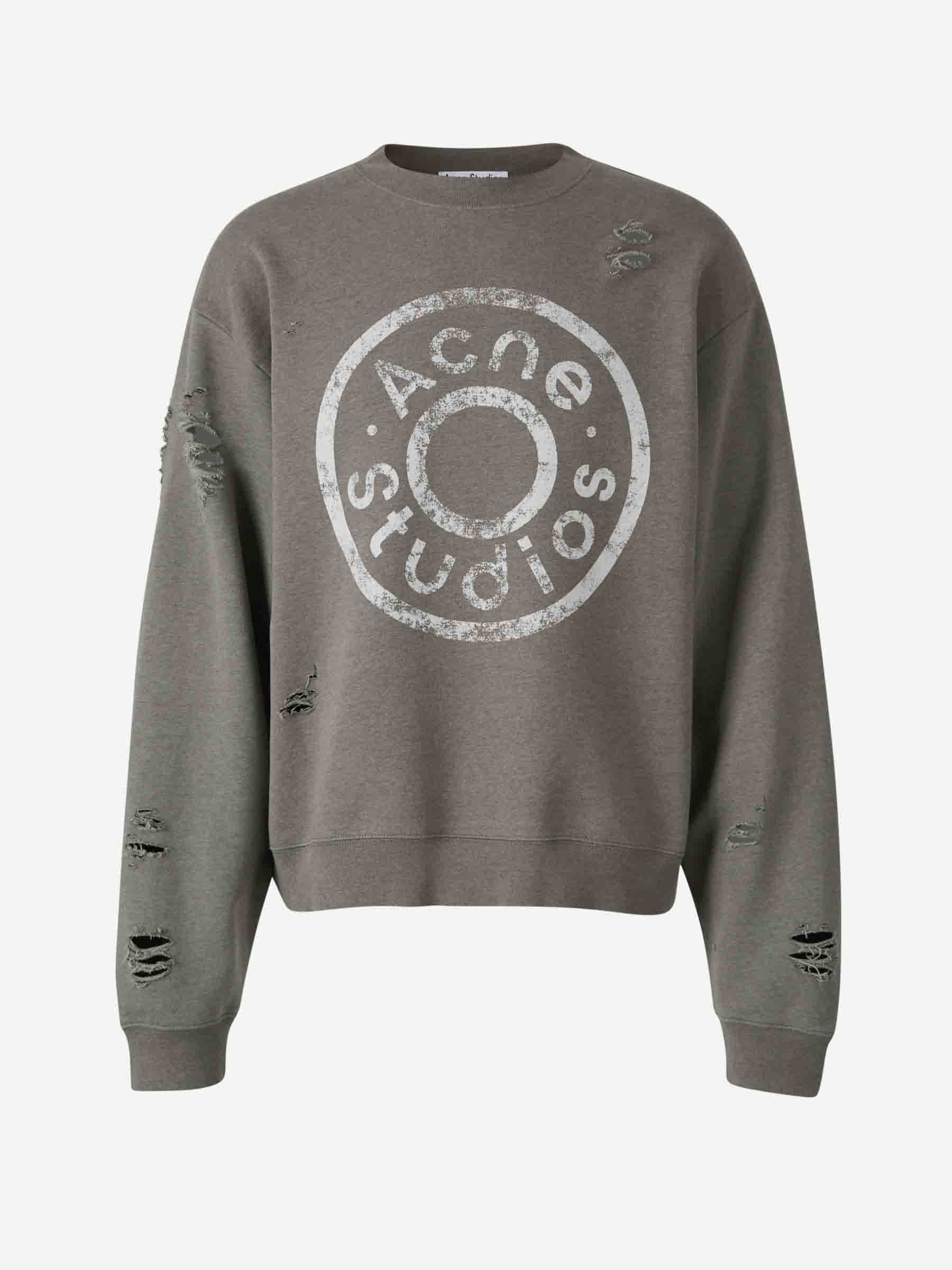 Unstitched Logo Sweatshirt Acne studios – Гарантія оригінальності – боковий вид