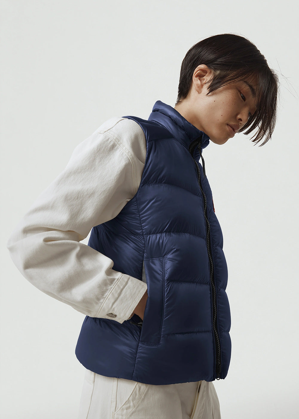 Оригінальна Navy Cypress Down Vest Canada goose – збільшений вид