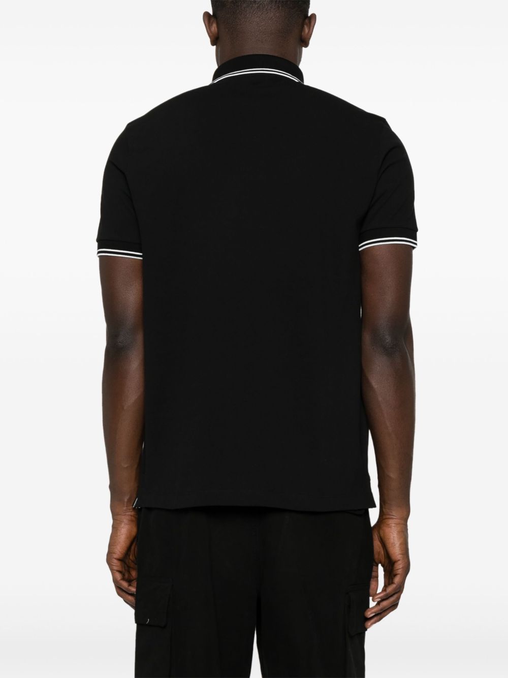 Оригінальна Logo-Patch Polo Shirt Stone island – вид ззаду