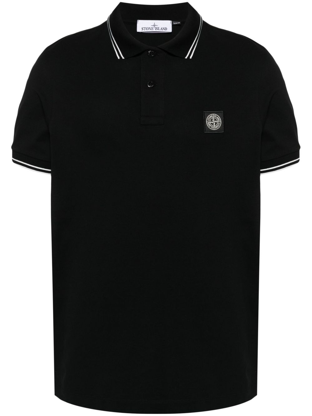 Оригінальна Logo-Patch Polo Shirt Stone island – боковий вид