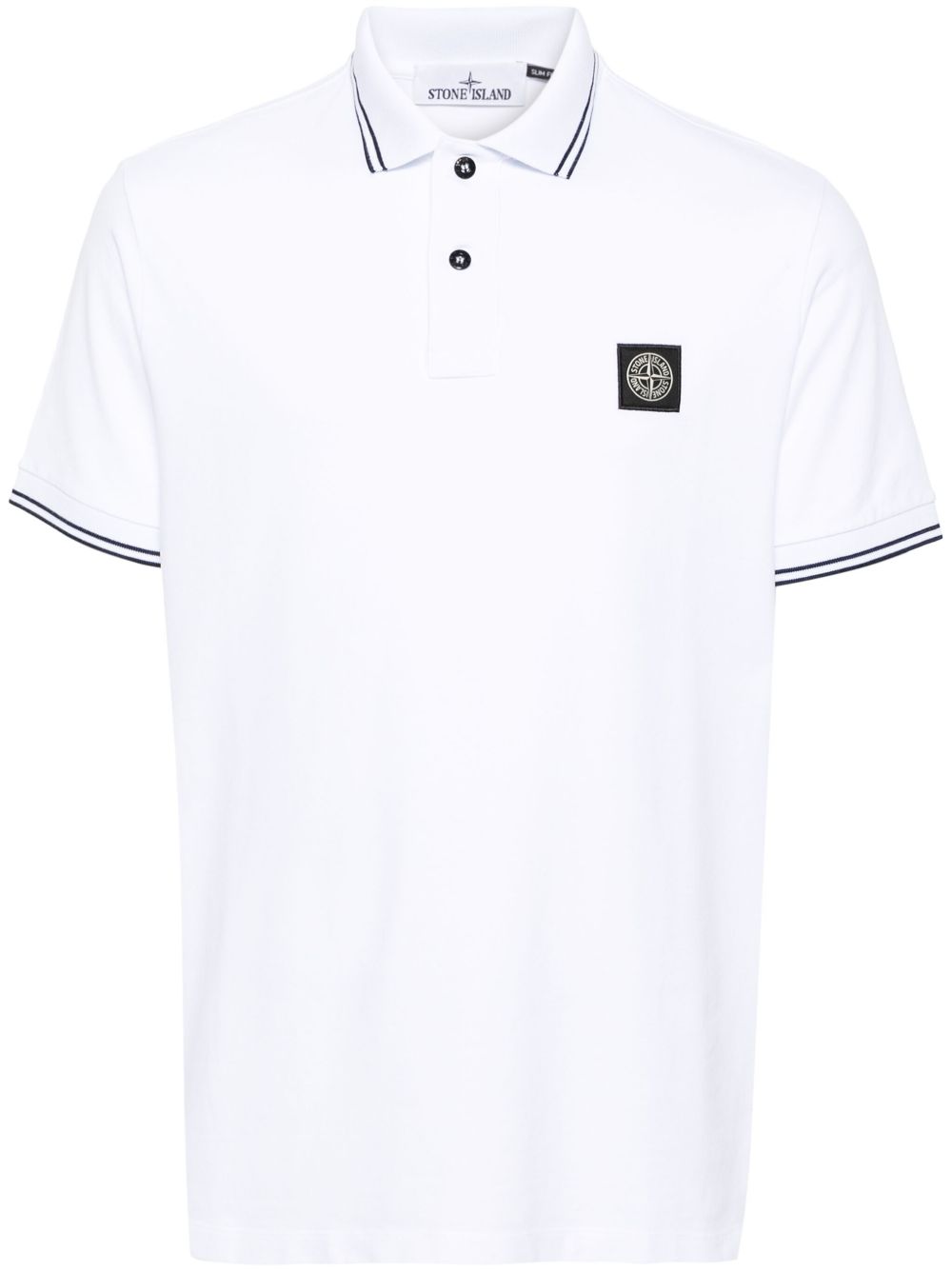 Оригінальна Piqué Cotton Polo Shirt Stone island – боковий вид