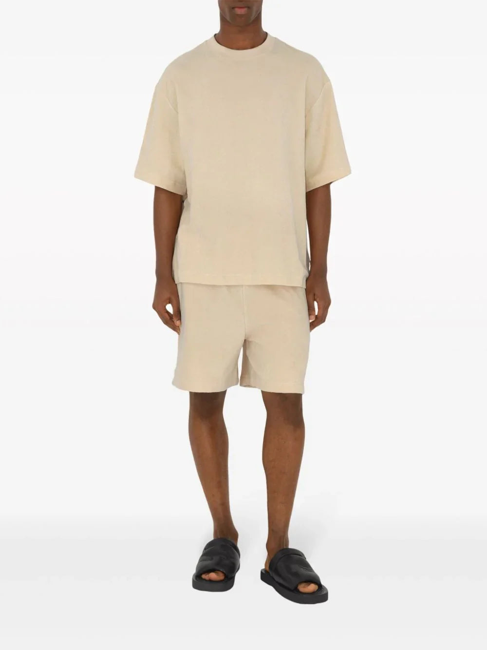 Logo-Jacquard Towelling-Finish T-Shirt Burberry оригінал – Купити в Україні – вид ззаду