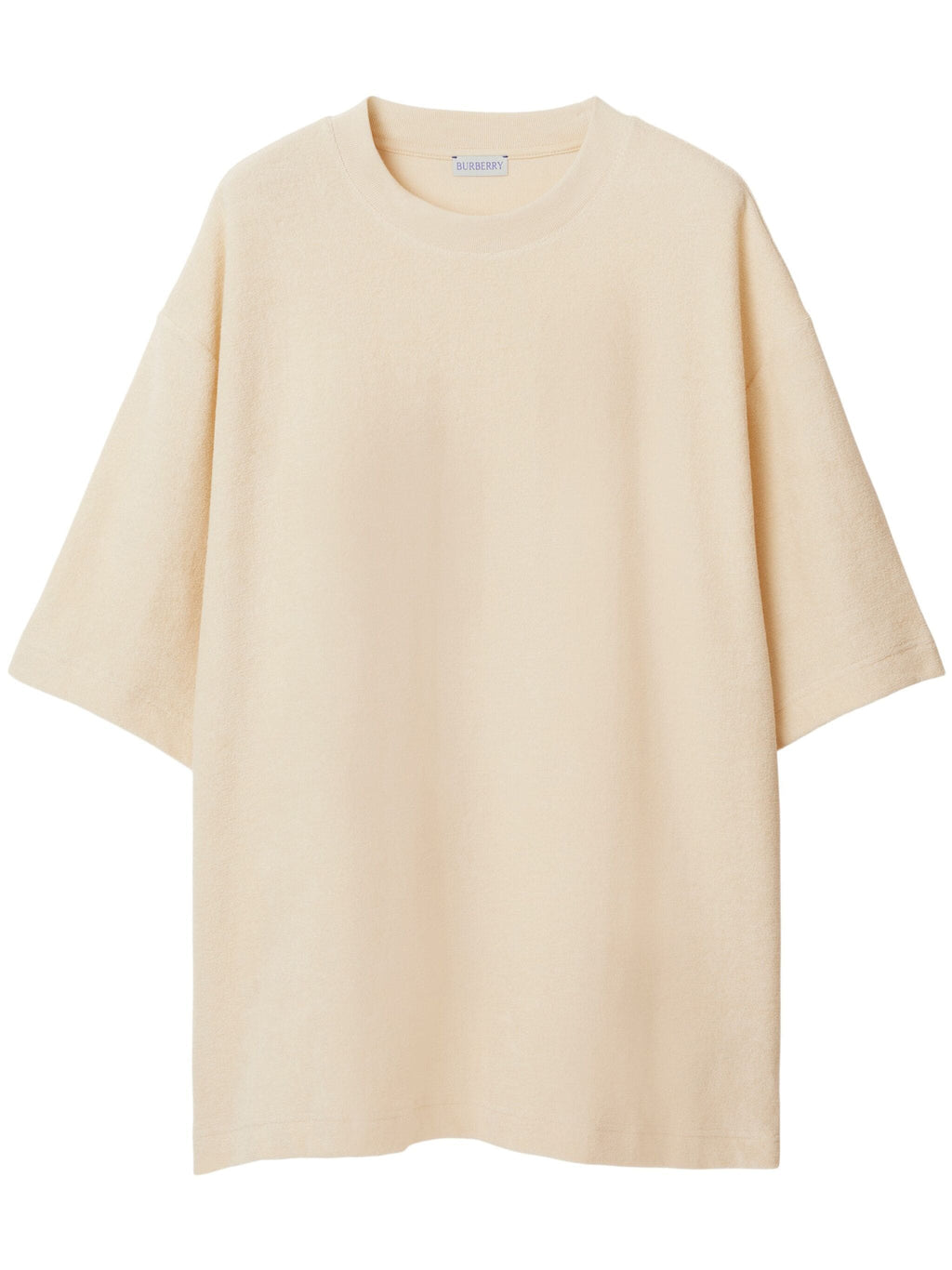 Logo-Jacquard Towelling-Finish T-Shirt Burberry оригінал – Купити в Україні – боковий вид
