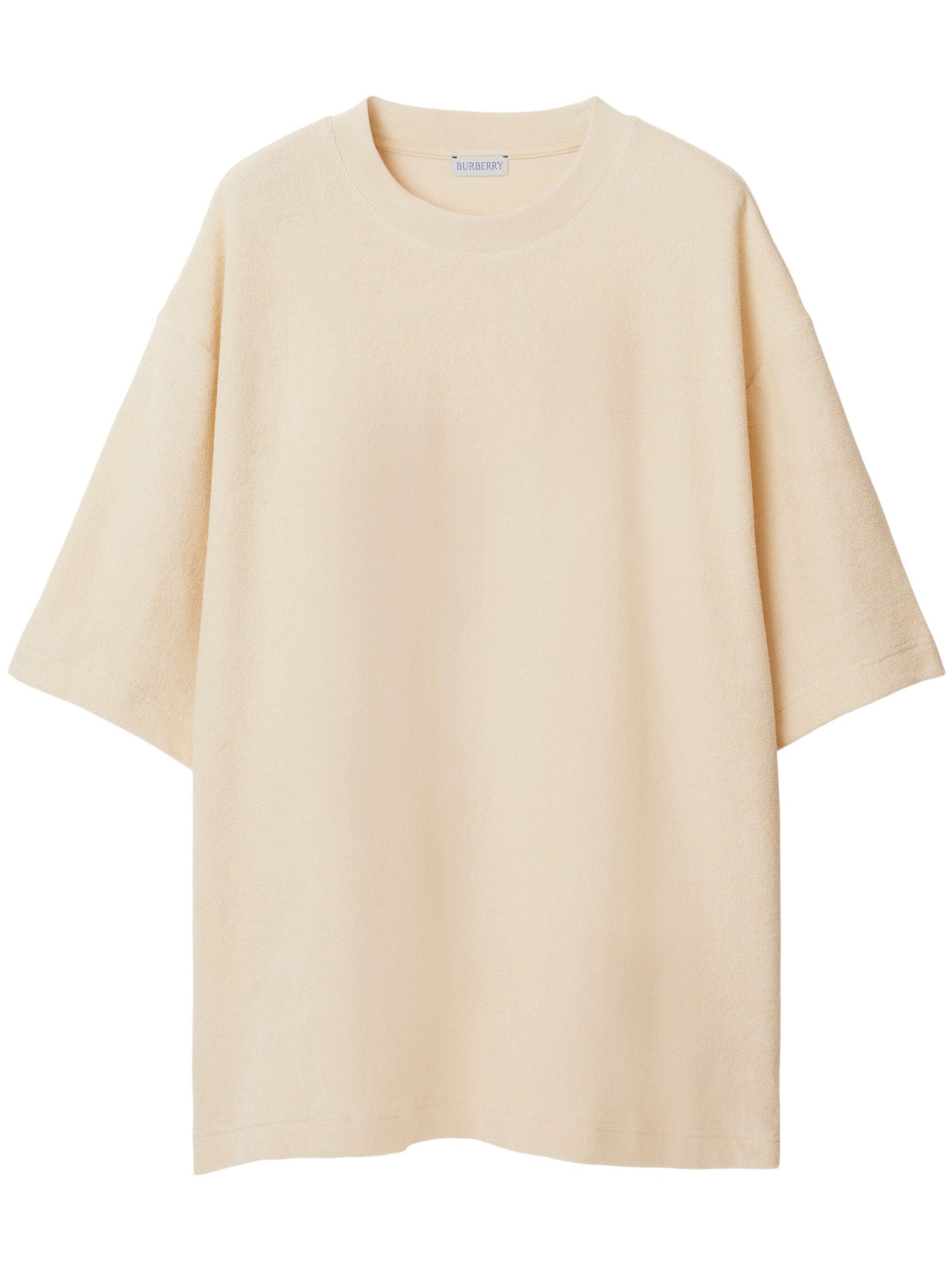 Logo-Jacquard Towelling-Finish T-Shirt Burberry оригінал – Купити в Україні – боковий вид