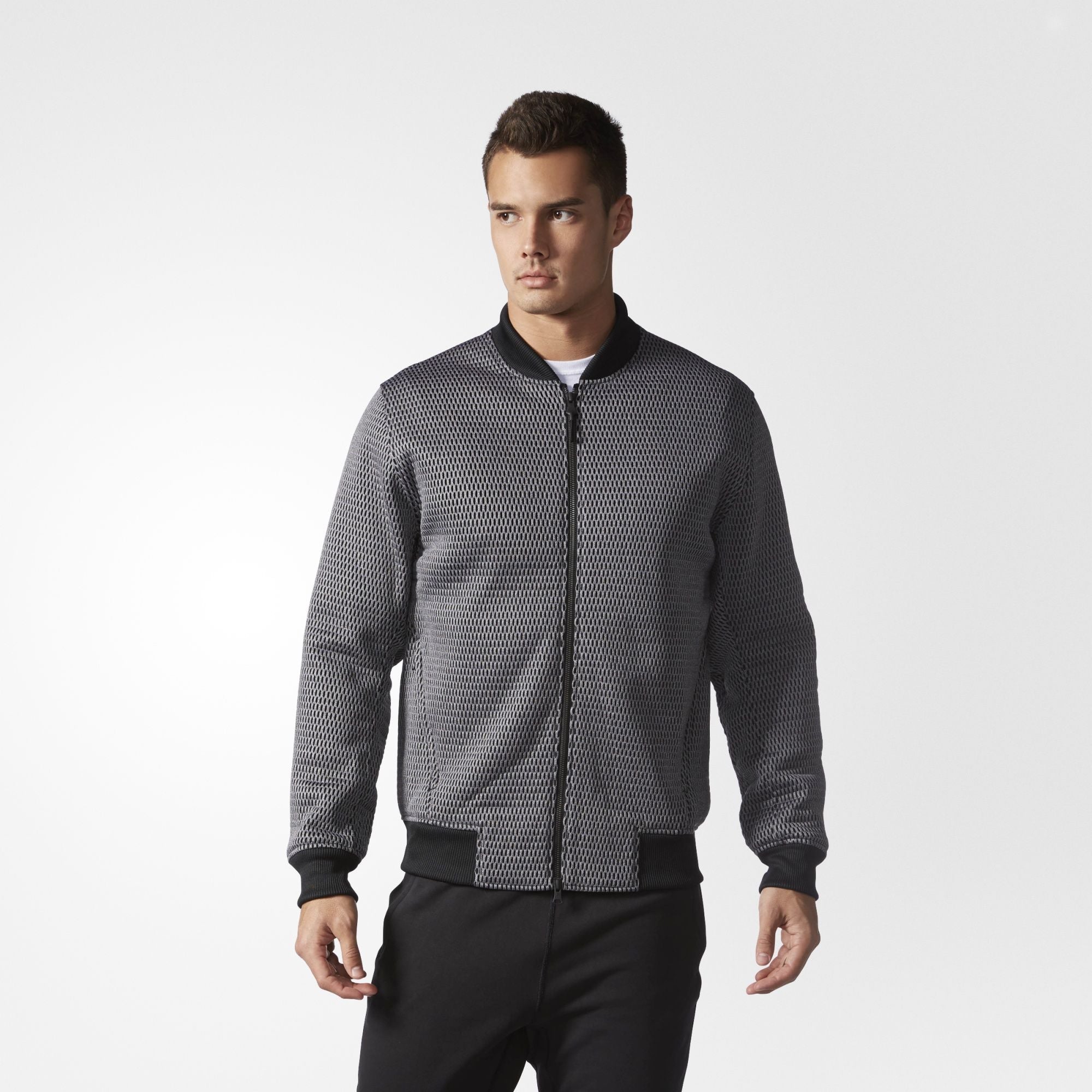 Оригінальна Reigning Champ X Adidas Spacer Mesh Bomber Jacket Mens Adidas – детальний вид