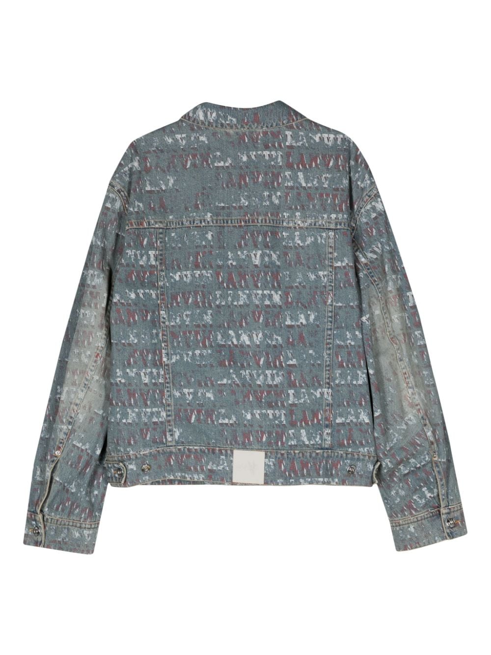 X Future Stamp-Effect Denim Jacket Lanvin оригінал – Купити в Україні – вид ззаду