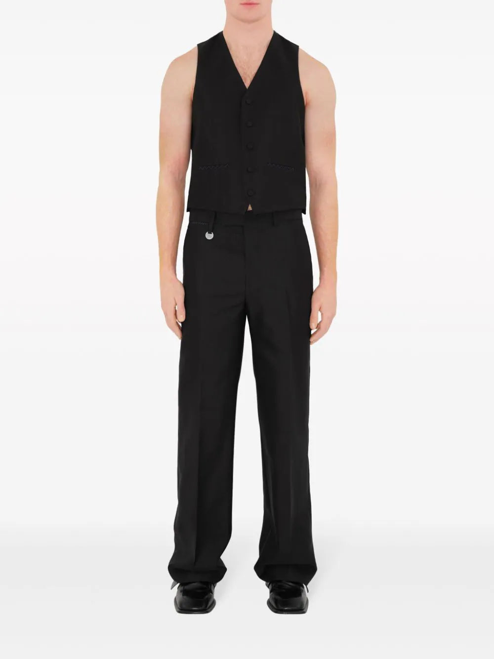 Straight-Leg Wool-Blend Trousers Burberry – Гарантія оригінальності – вид ззаду