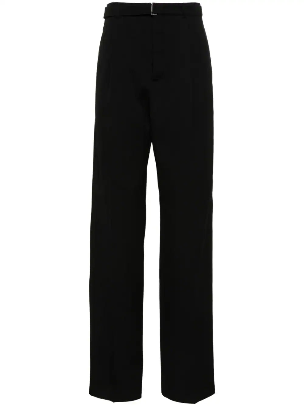 Pleat-Detail Wool Trousers Lanvin – Гарантія оригінальності – боковий вид