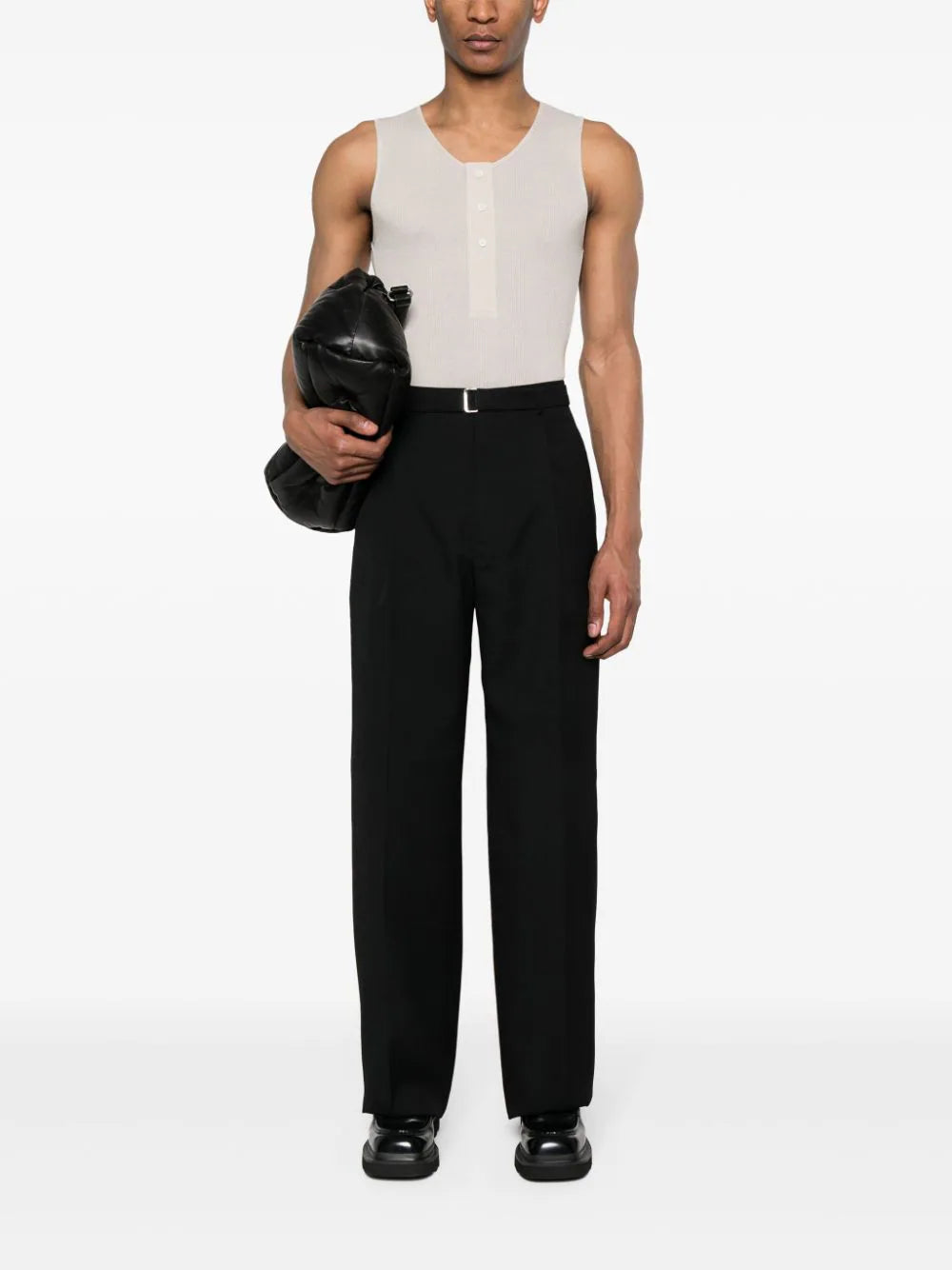 Pleat-Detail Wool Trousers Lanvin – Гарантія оригінальності – вид ззаду