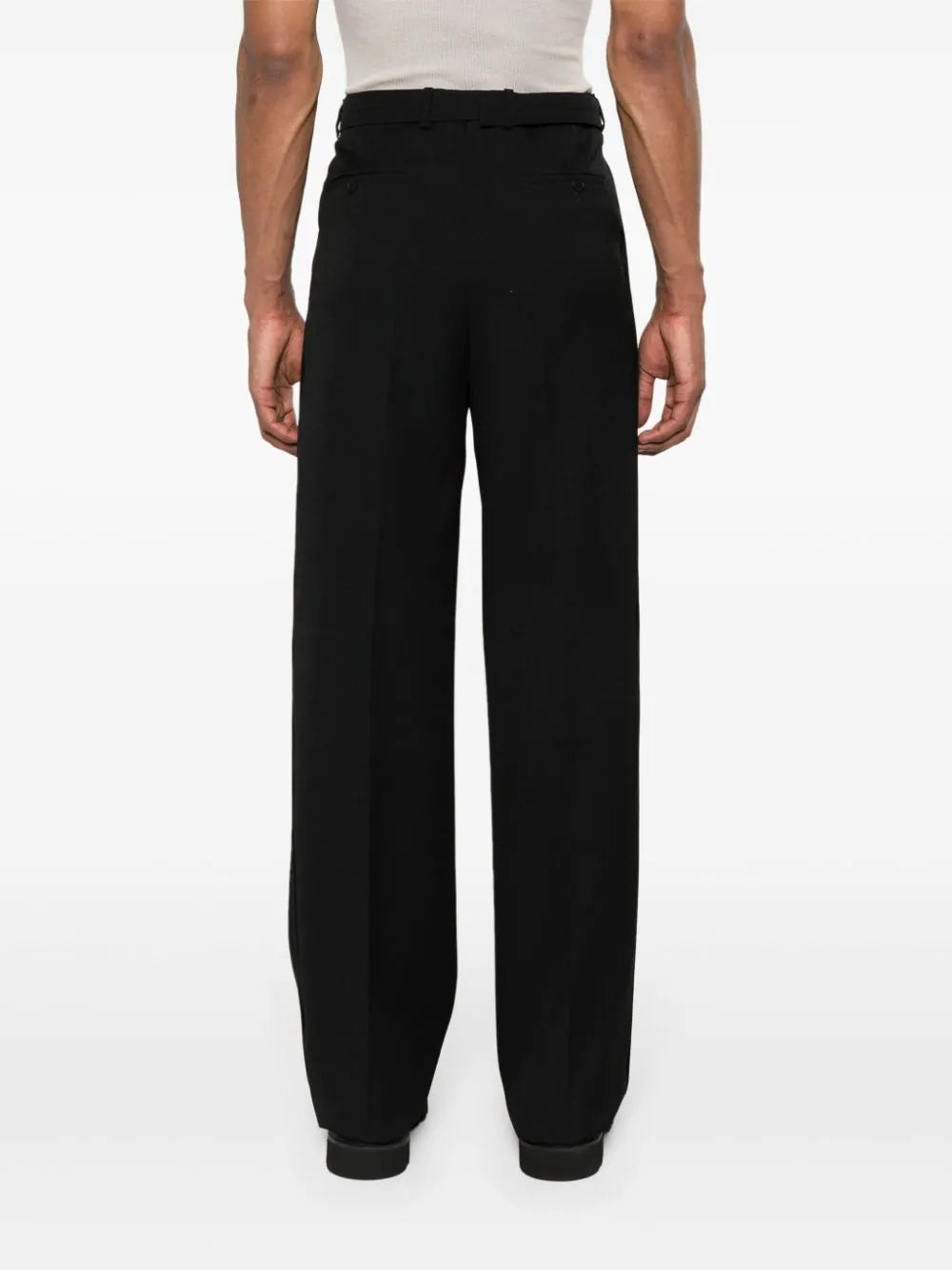Pleat-Detail Wool Trousers Lanvin – Гарантія оригінальності – детальний вид