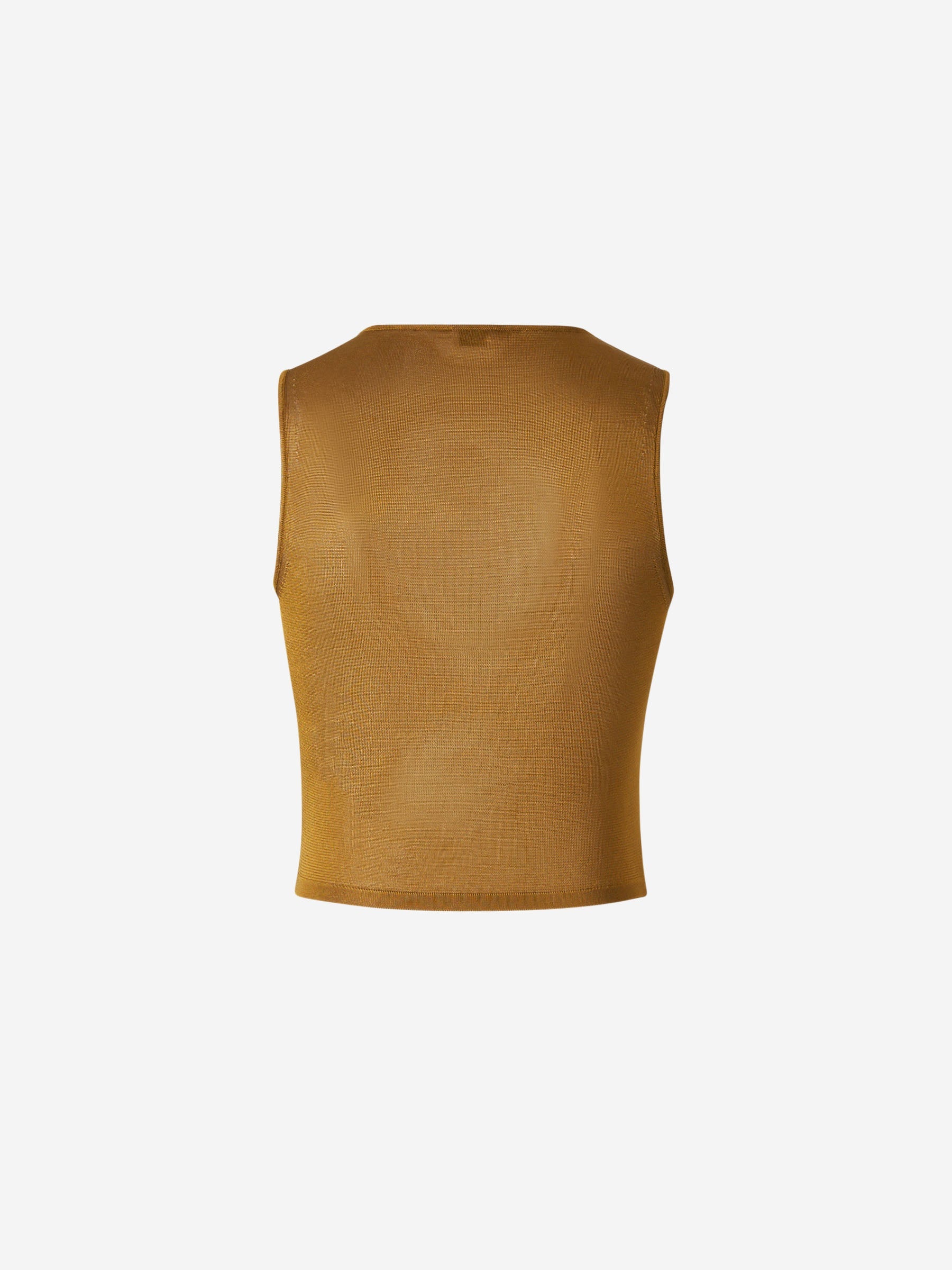 Semi-Transparent Cropped Top Saint laurent – Гарантія оригінальності – вид ззаду