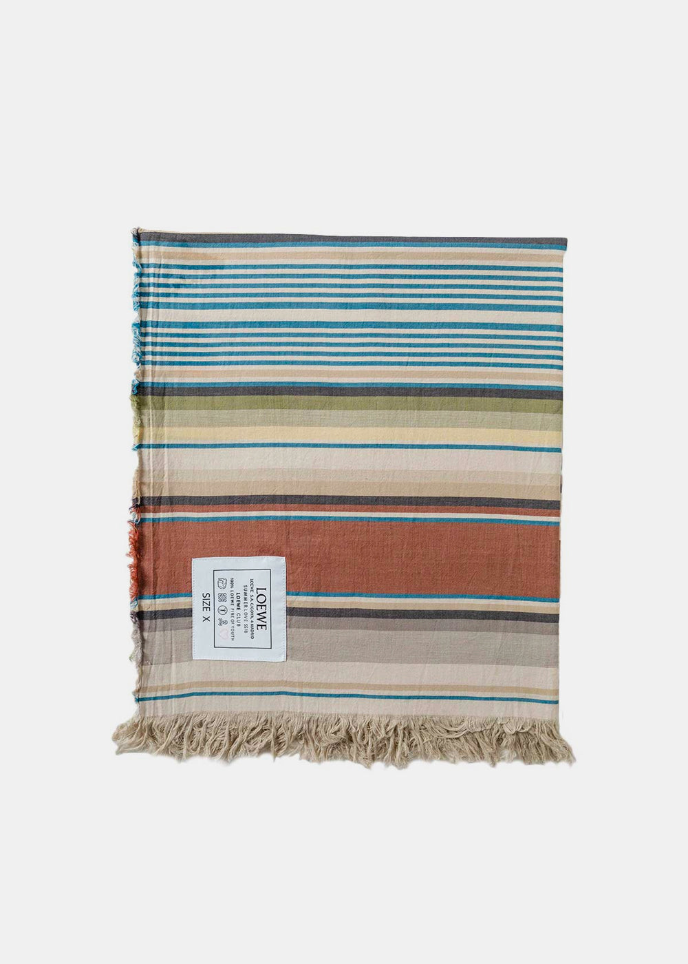 Оригінальна Multi Colour Striped Scarf Loewe – боковий вид