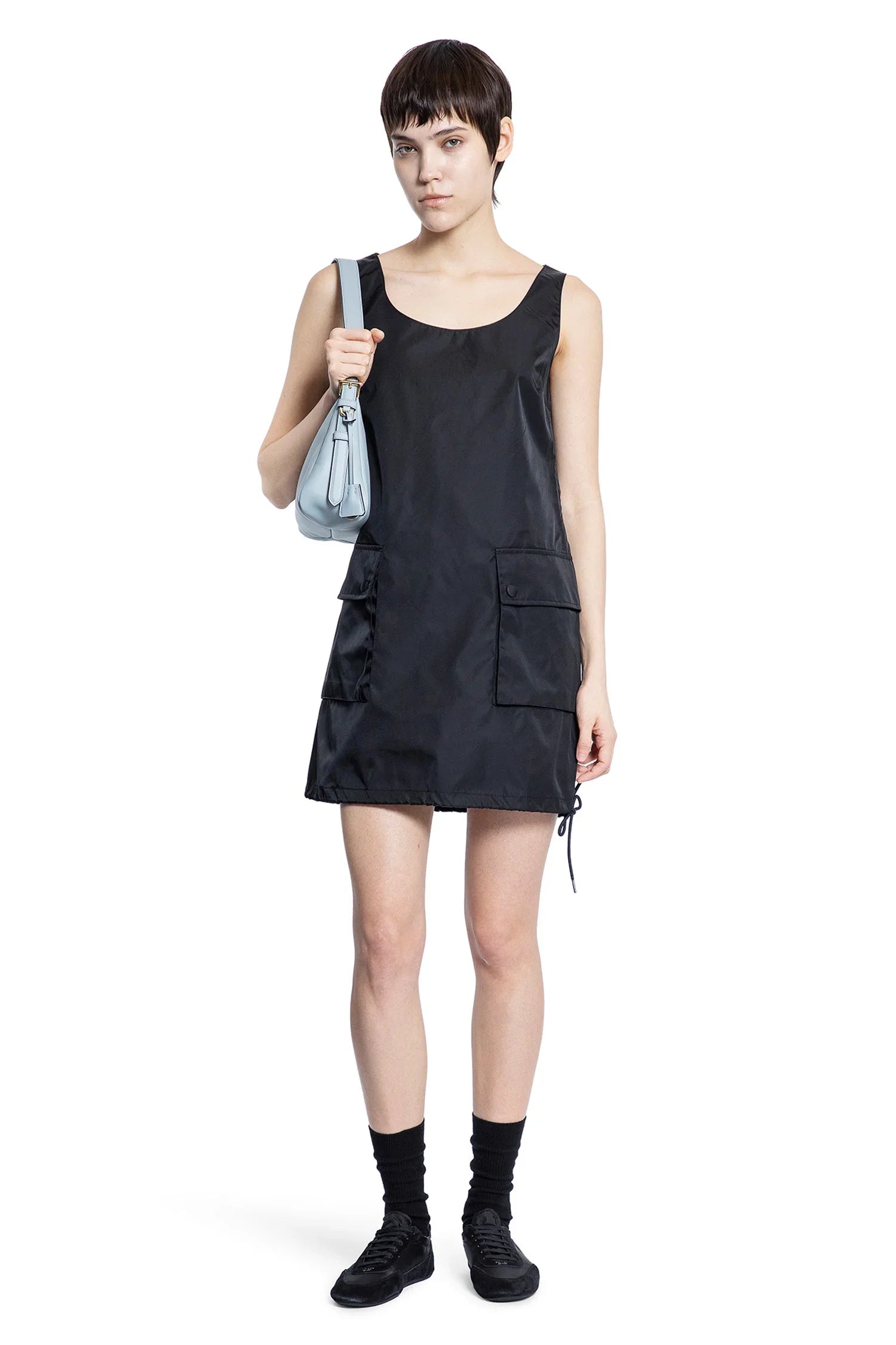 Re-Nylon Mini Dress Prada оригінал – Купити в Україні – боковий вид