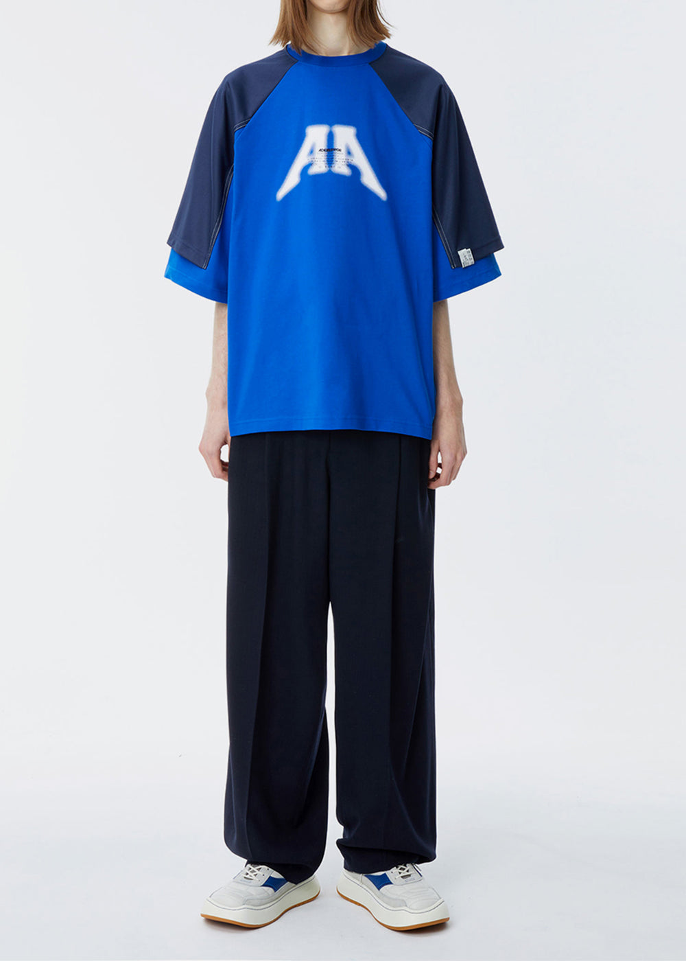 Blue Nolc Logo Raglan T-Shirt Ader error – Гарантія оригінальності – детальний вид