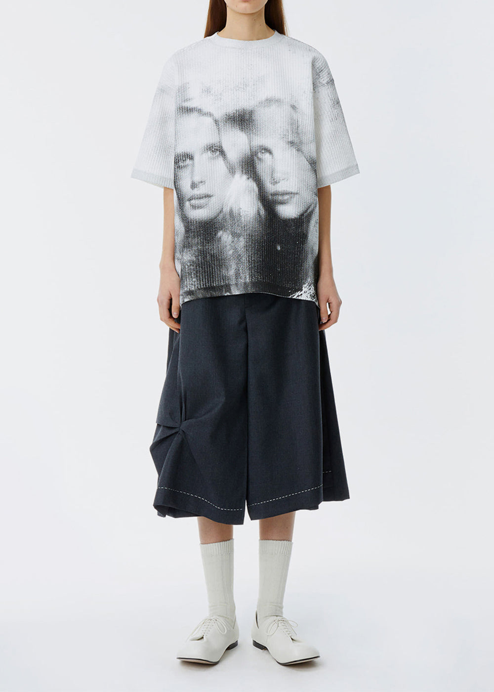 White Twin Face T-Shirt Ader error – Гарантія оригінальності – детальний вид