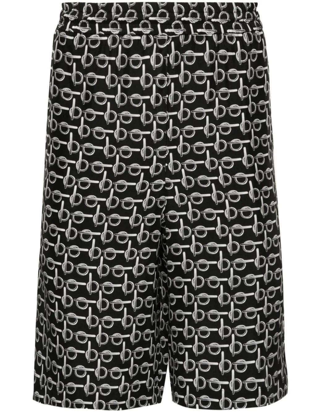 B Elasticated-Waistband Silk Shorts Burberry – Гарантія оригінальності – боковий вид