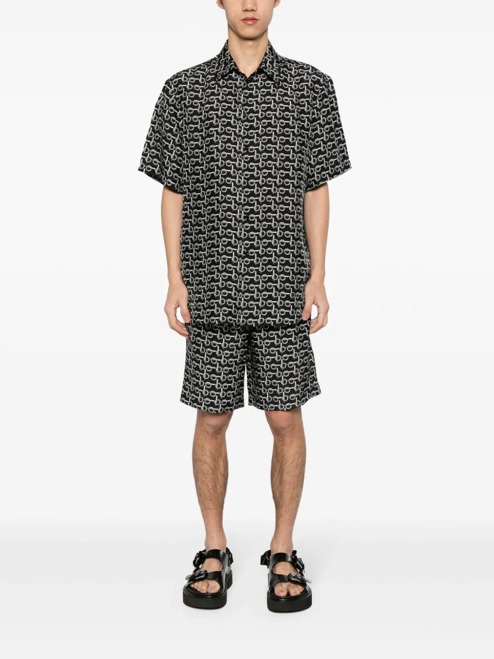 B Elasticated-Waistband Silk Shorts Burberry – Гарантія оригінальності – вид ззаду