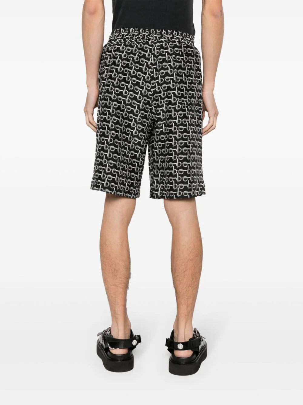 B Elasticated-Waistband Silk Shorts Burberry – Гарантія оригінальності – збільшений вид