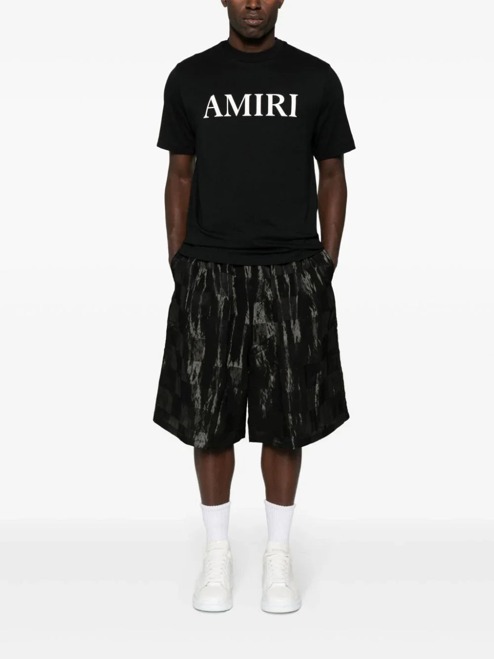 Оригінальна Rubberised-Logo T-Shirt Amiri – вид ззаду
