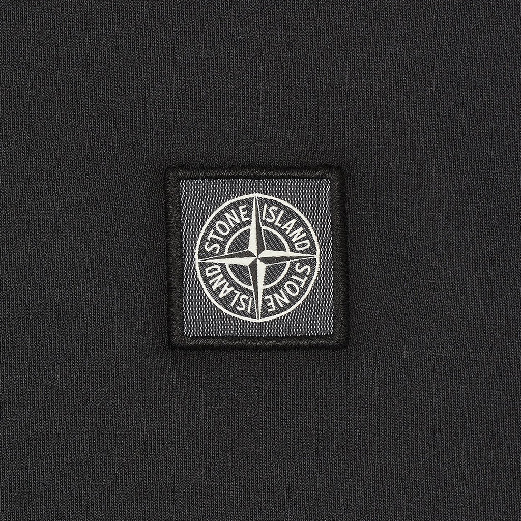 Mens Fissato Dyed Patch Logo Tee Black Stone island – Гарантія оригінальності – збільшений вид