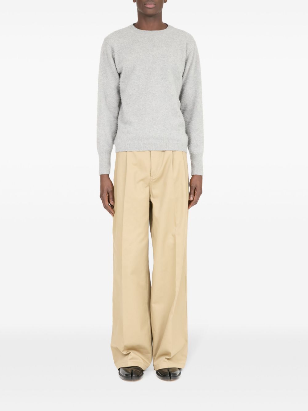 Оригінальна Crew-Neck Cashmere-Cotton Jumper Maison margiela – вид ззаду
