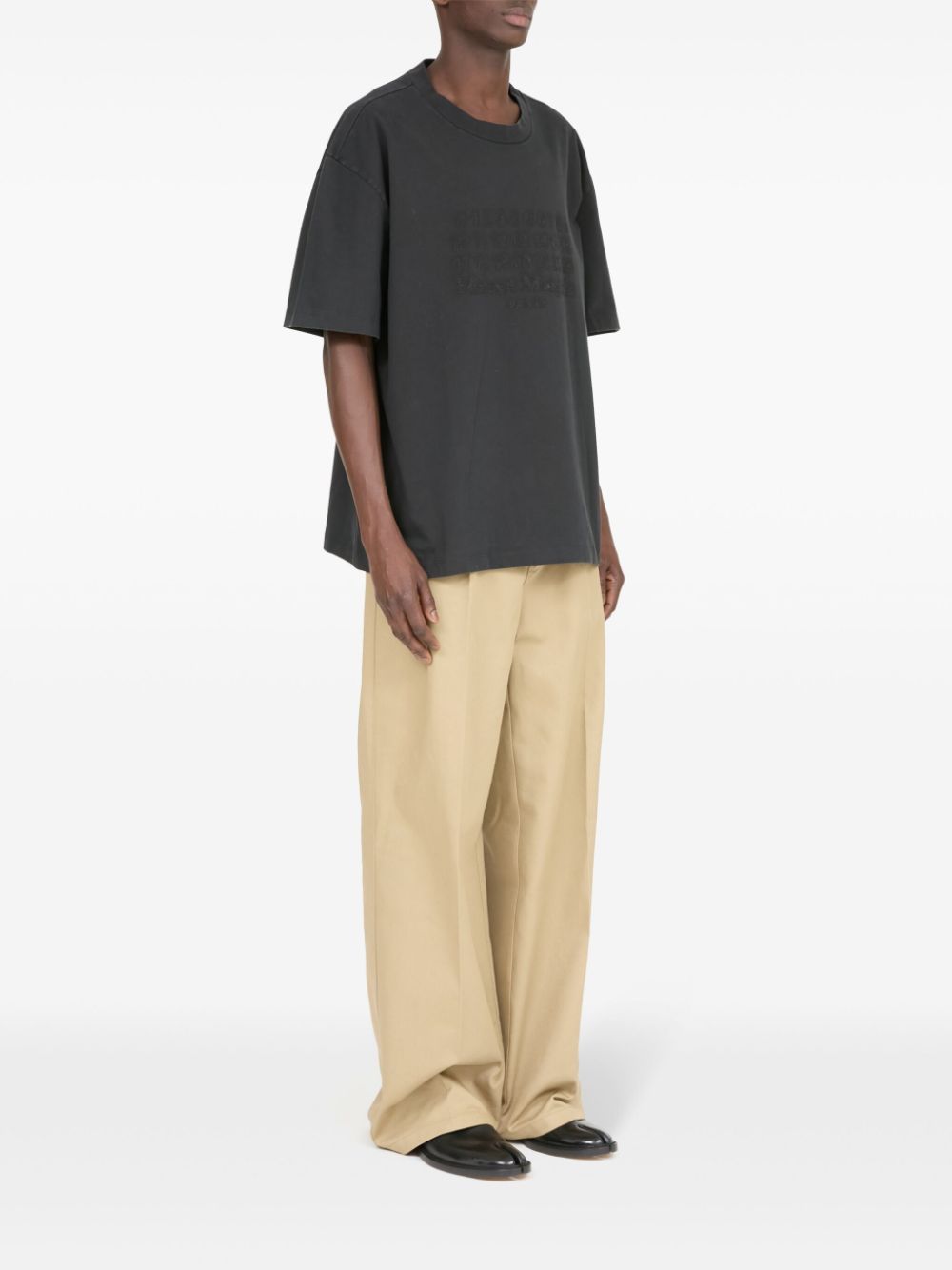 Оригінальна Logo-Embroidered Cotton T-Shirt Maison margiela – детальний вид