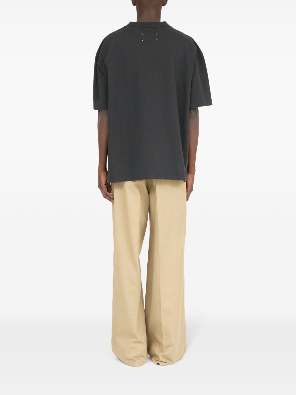 Оригінальна Logo-Embroidered Cotton T-Shirt Maison margiela – збільшений вид