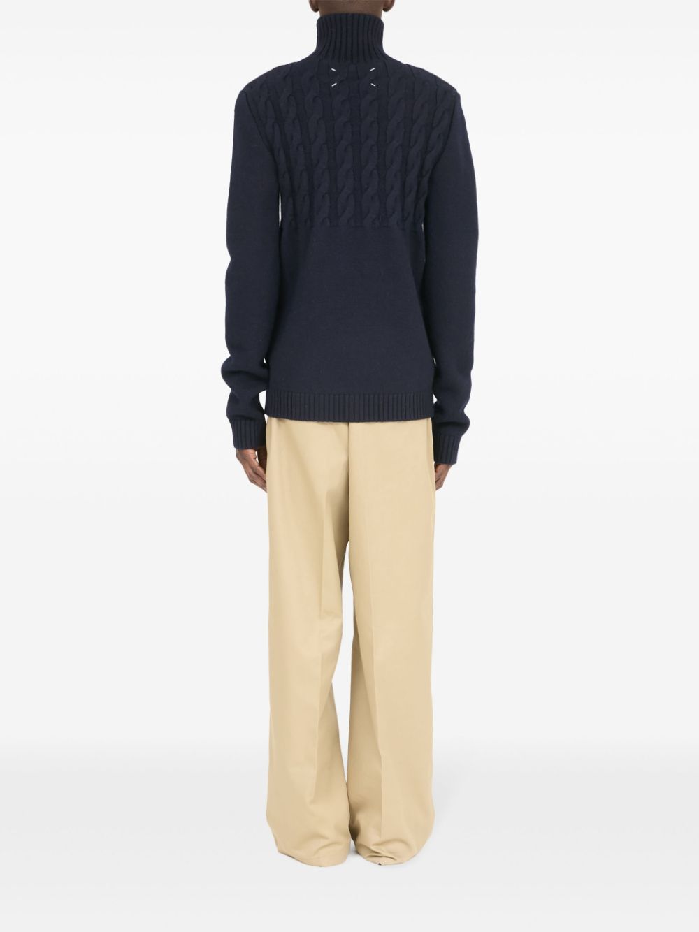 High-Neck Virgin-Wool Sweater Maison margiela – Гарантія оригінальності – збільшений вид