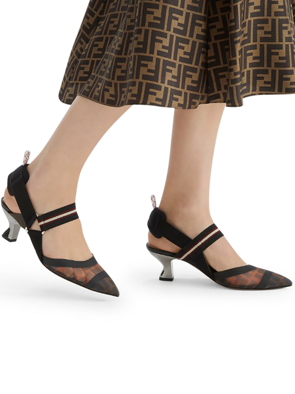 Slingback Colibri Fendi – Гарантія оригінальності – вид ззаду