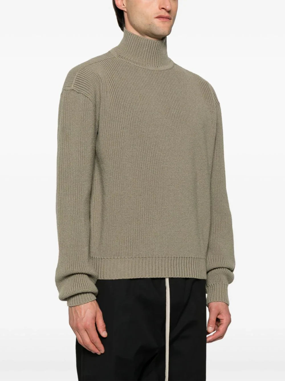 Оригінальна Roll-Neck Virgin-Wool Jumper Rick owens – вид ззаду