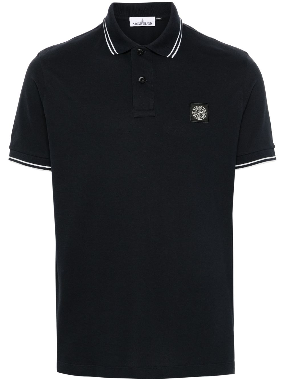 Оригінальна Compass-Motif Polo Shirt Stone island – боковий вид