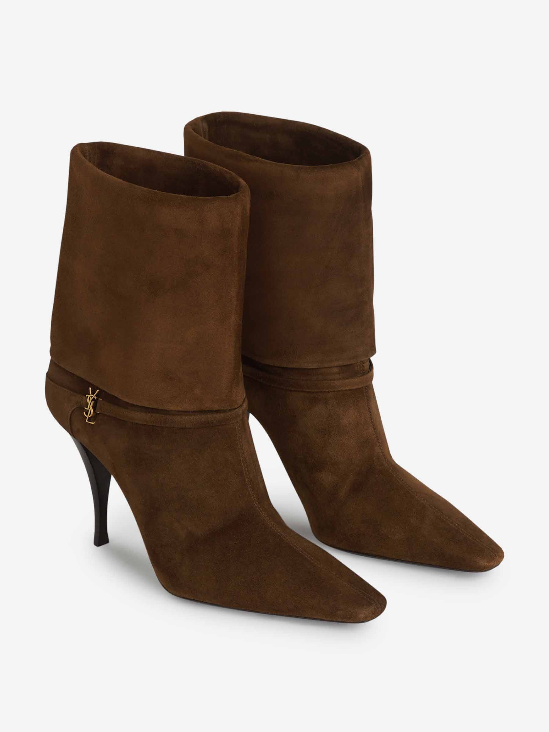 Niki Logo Boots Saint laurent оригінал – Купити в Україні – вид ззаду