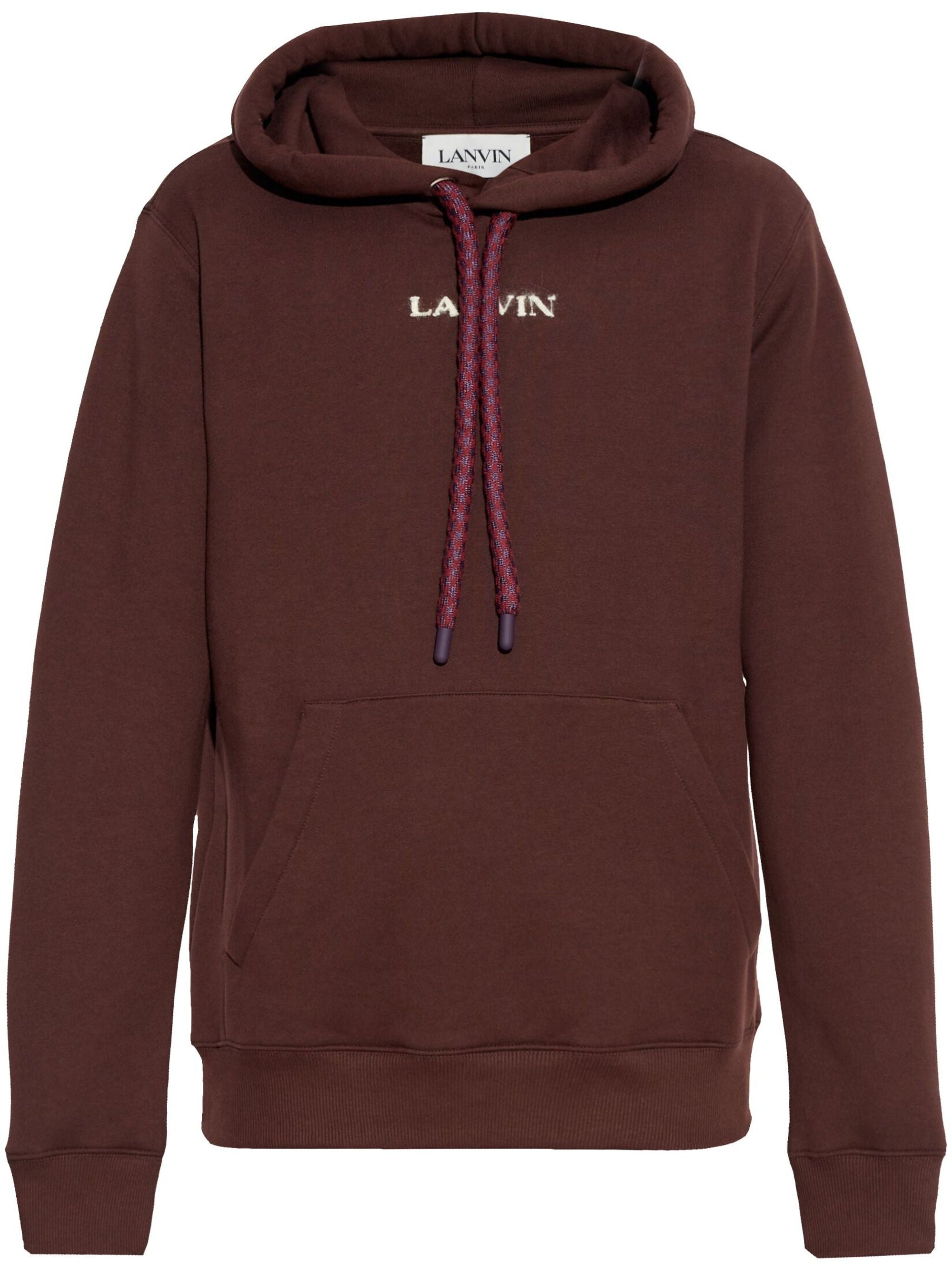 Logo-Embroidered Hoodie Lanvin – Гарантія оригінальності – боковий вид