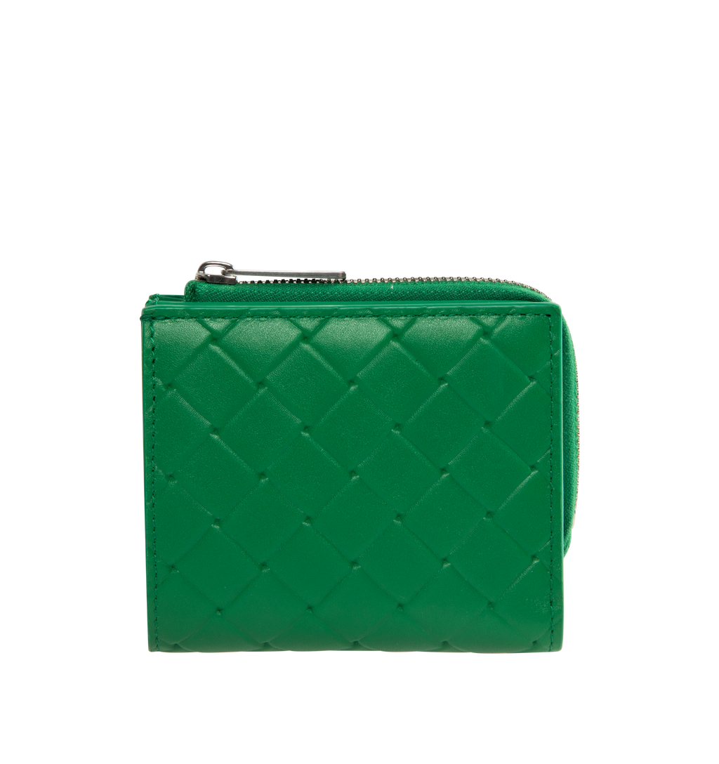 Оригінальна Bi-Fold Wallet With Zip Bottega veneta – боковий вид