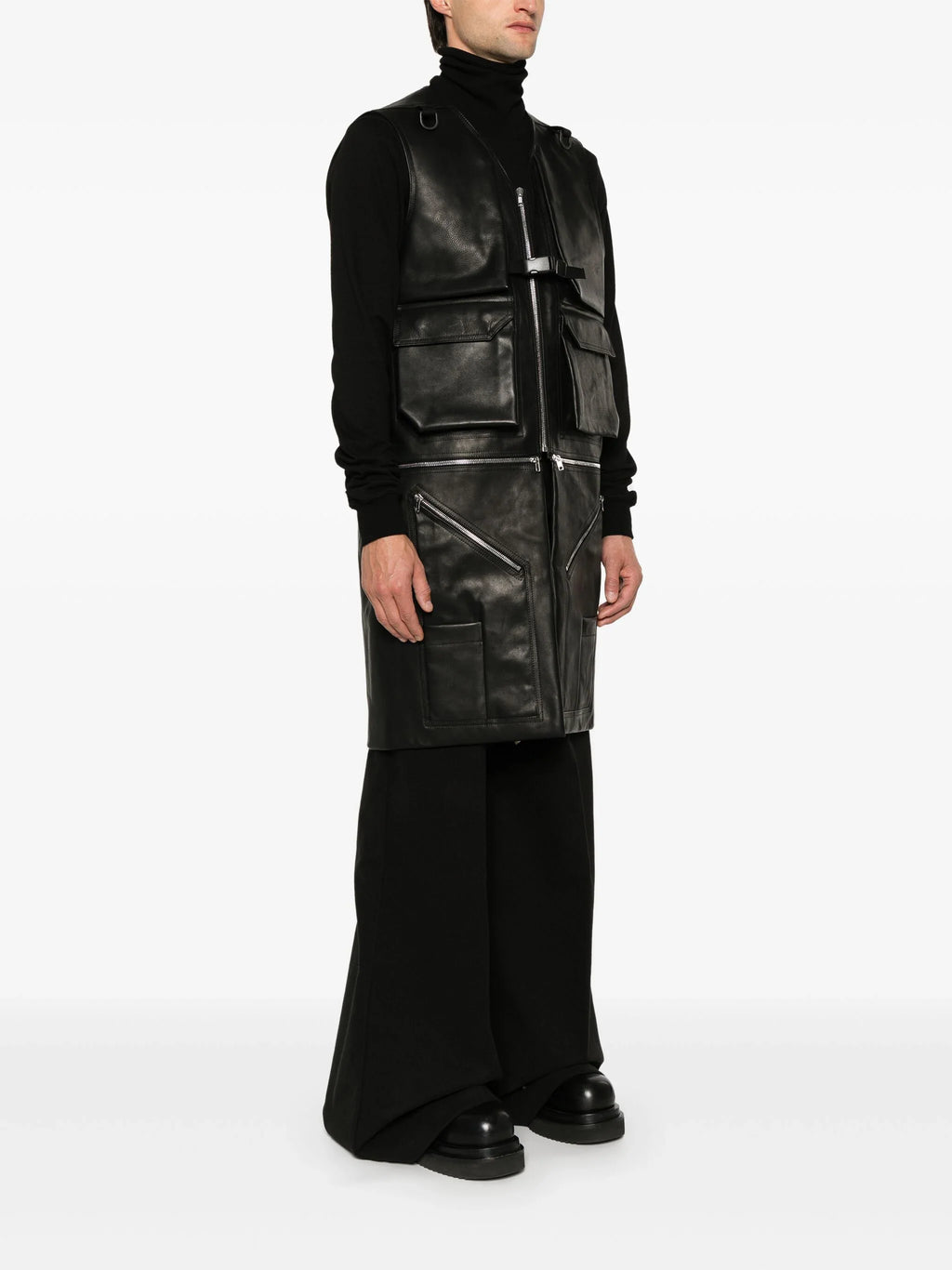 Utility Leather Vest Rick owens оригінал – Купити в Україні – детальний вид