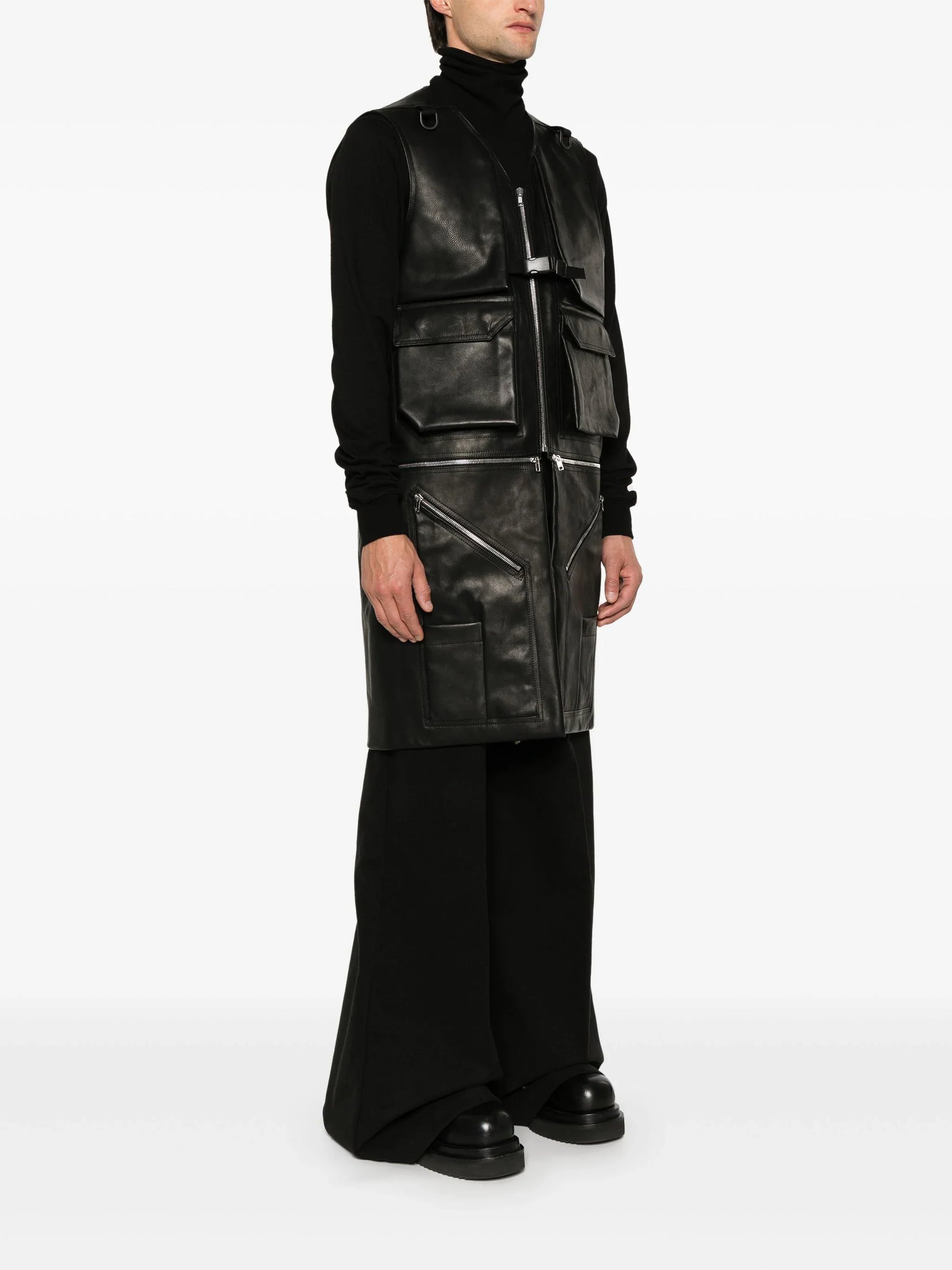 Utility Leather Vest Rick owens оригінал – Купити в Україні – детальний вид
