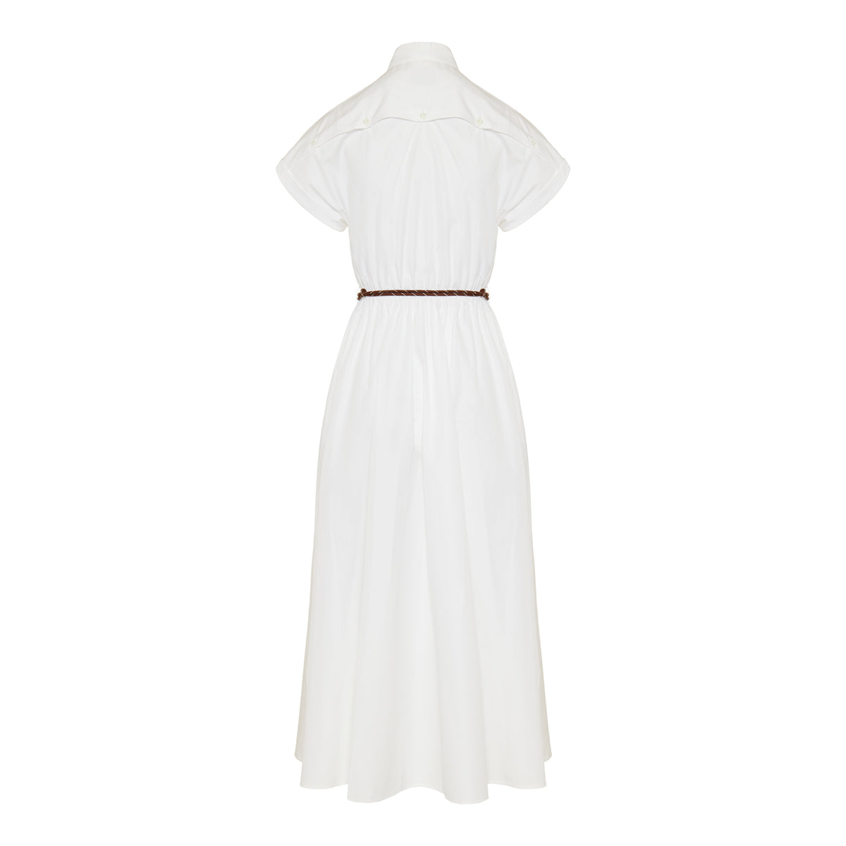 Оригінальна Poplin MIDI Shirt-Dress Miu miu – вид ззаду