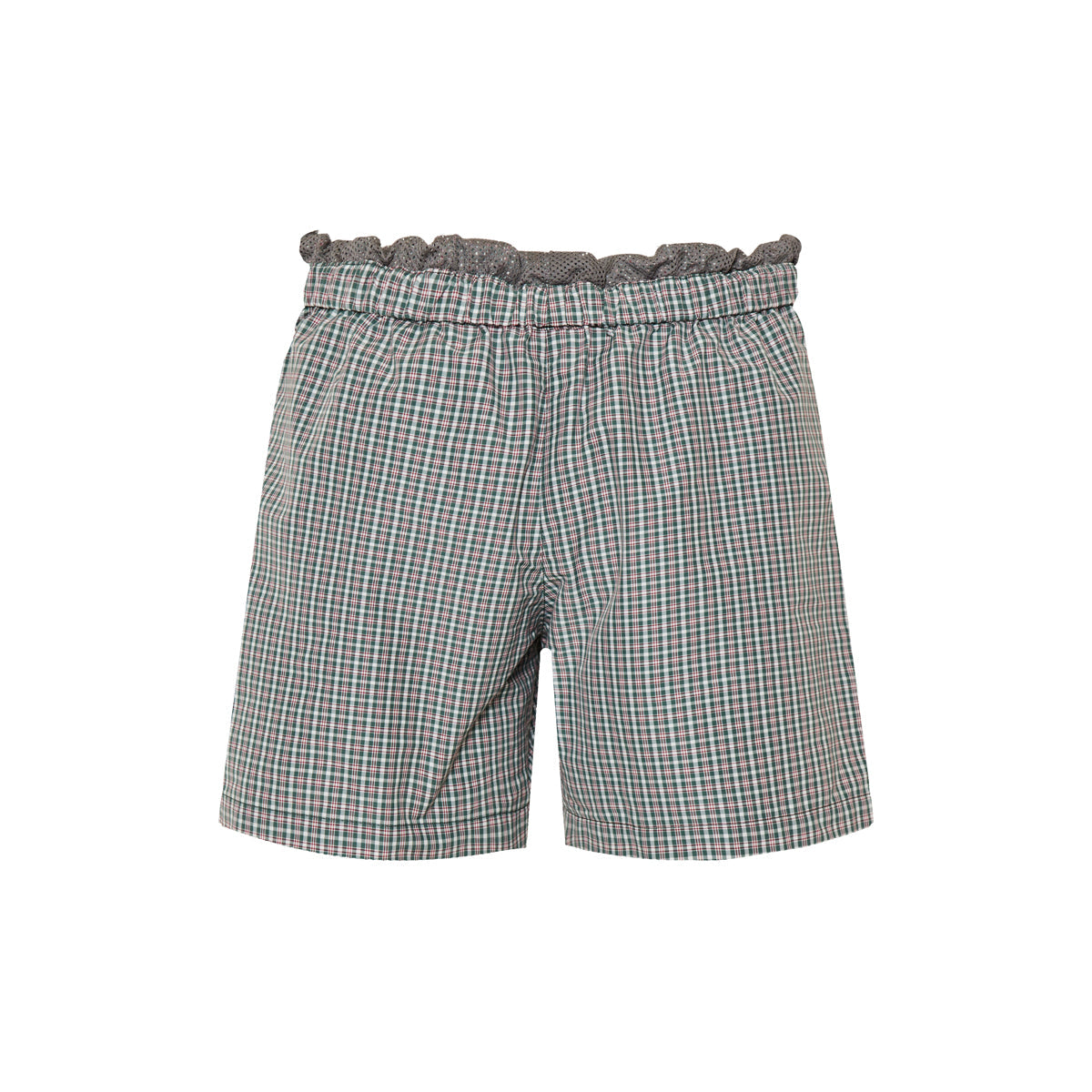 Checked Technical Fabric Bermudas Miu miu – Гарантія оригінальності – вид ззаду