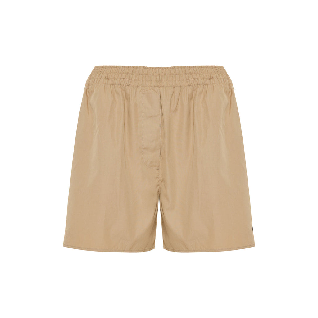 Оригінальна Logo Cotton Poplin Shorts Miu miu – боковий вид