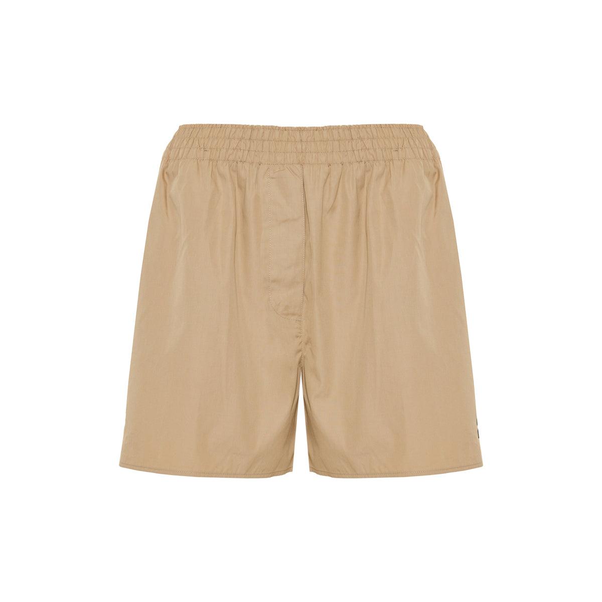 Оригінальна Logo Cotton Poplin Shorts Miu miu – боковий вид