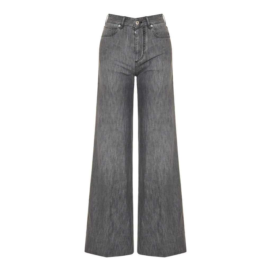 Denim Palazzo Jeans Bottega veneta – Гарантія оригінальності – боковий вид