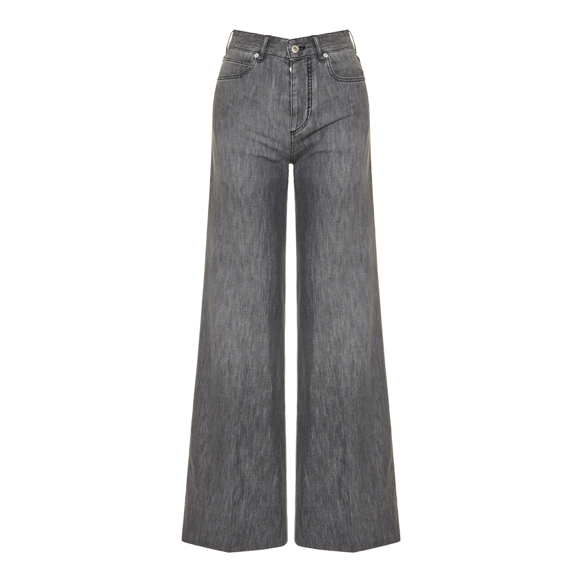 Denim Palazzo Jeans Bottega veneta – Гарантія оригінальності – боковий вид