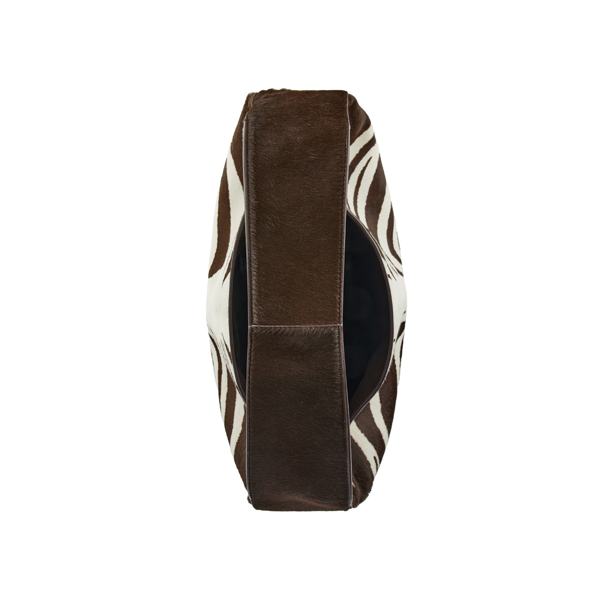 Оригінальна Large Hop Zebra Leather Shoulder Bag Bottega veneta – збільшений вид