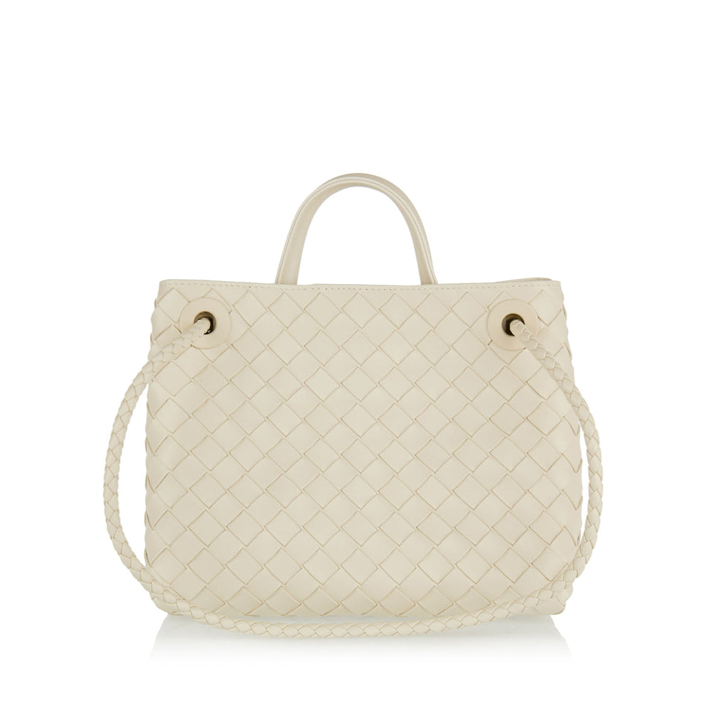 Andiamo Intrecciato Small Leather Tote Bag Bottega veneta – Гарантія оригінальності – детальний вид