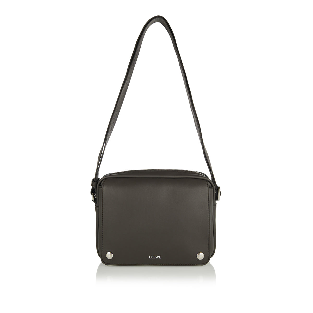 Оригінальна Pebble Messenger Medium Leather Bag Loewe – боковий вид