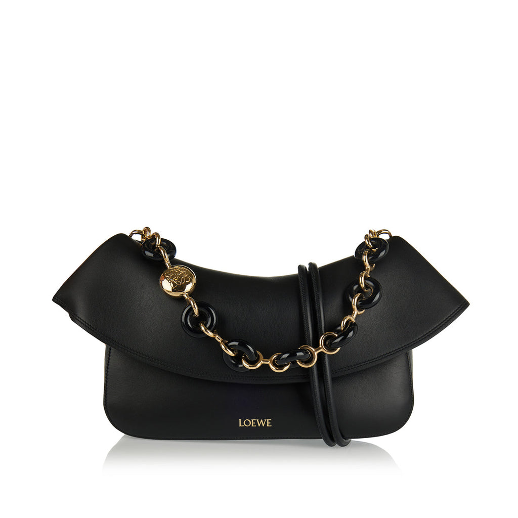 Оригінальна Ola Medium Leather Shoulder Bag Loewe – боковий вид